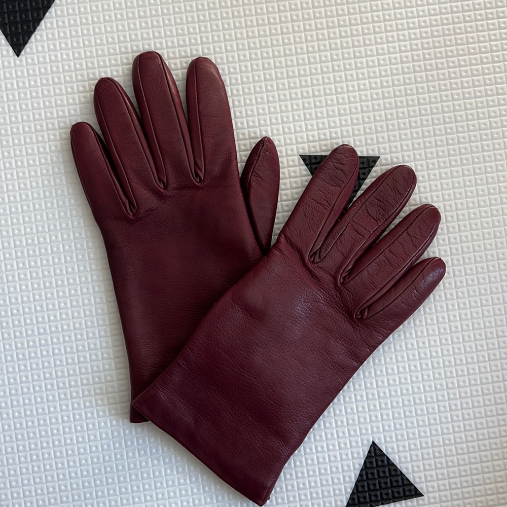Babaton leather and wool gloves size 6.5